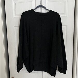 Dark Grey Oversized Free People Sweater
